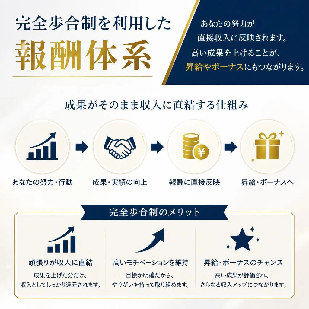 成果に応じた報酬体系