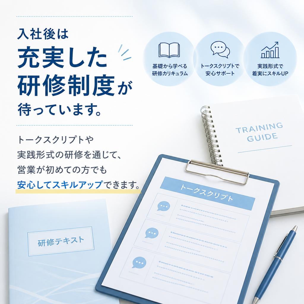 安心の研修制度で未経験でも安心