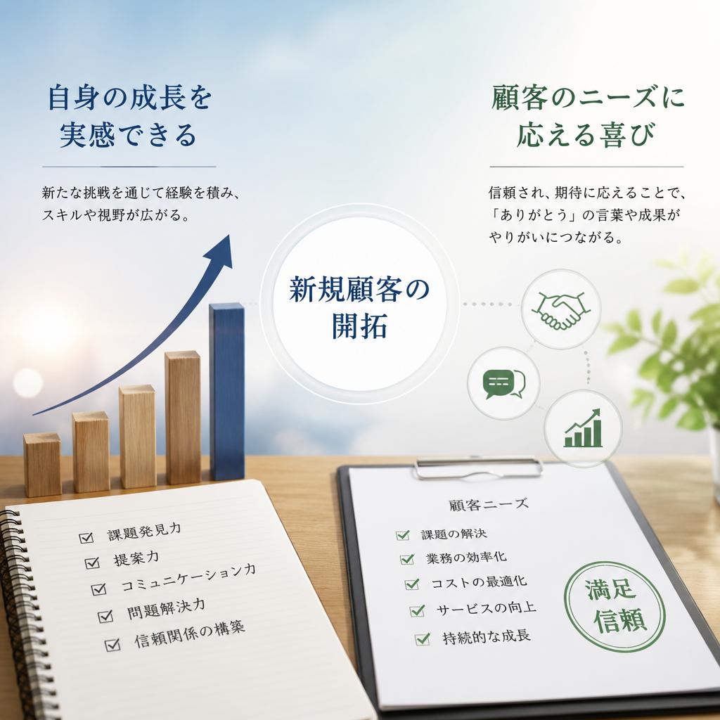 新規顧客開拓で得られる充実感