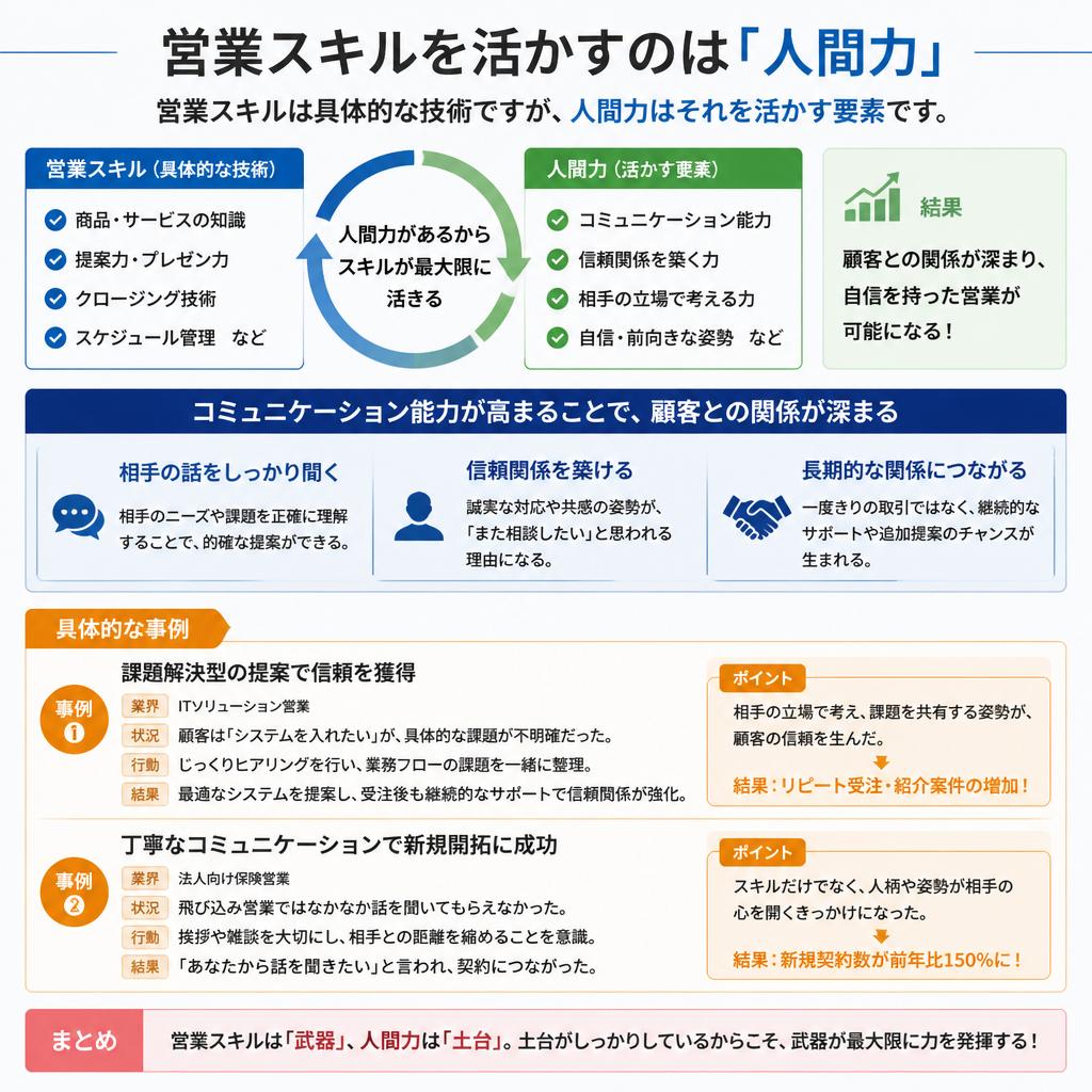 営業スキルと人間力の融合