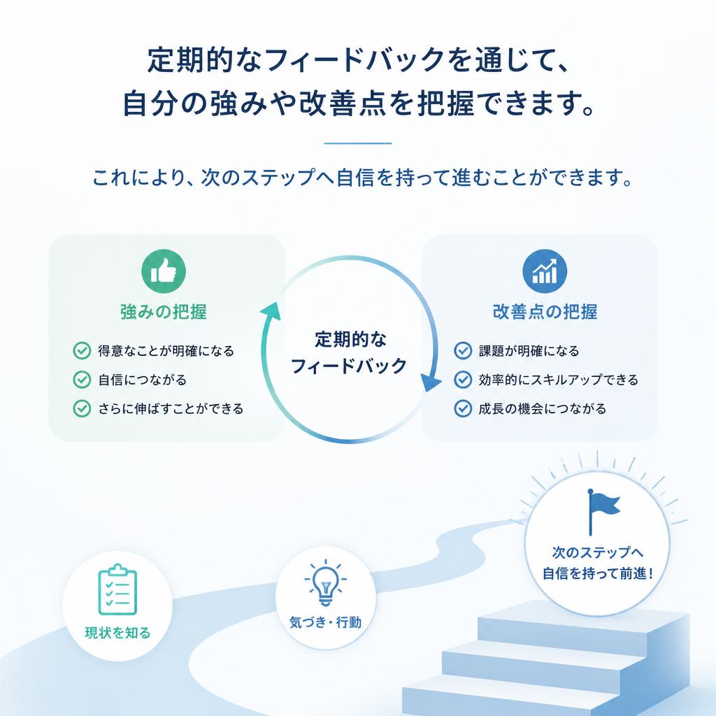 フィードバックを受けることで成長