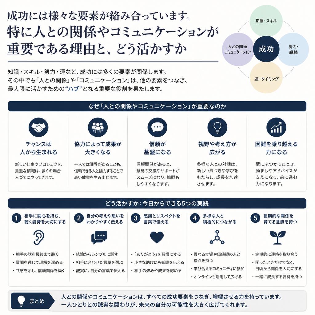 人が成功するための要素
