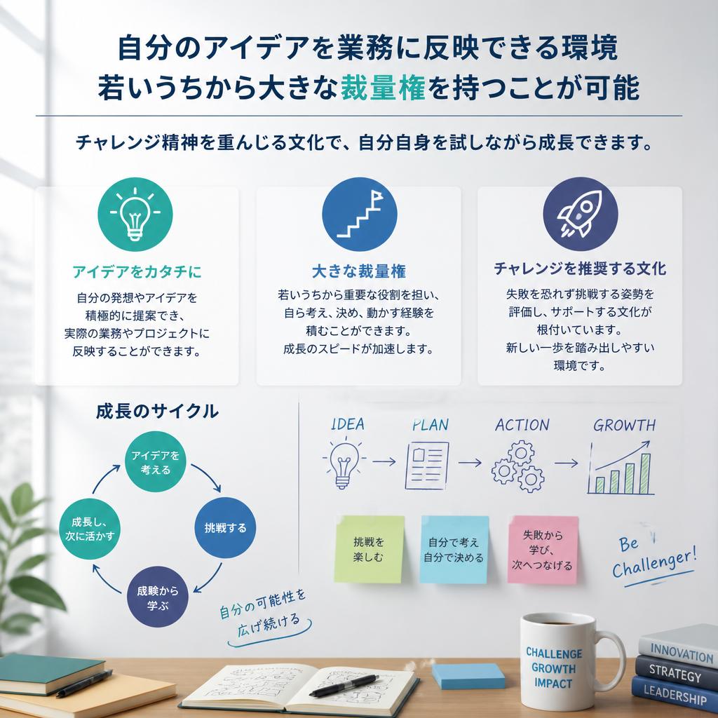 自由度の高い職場環境