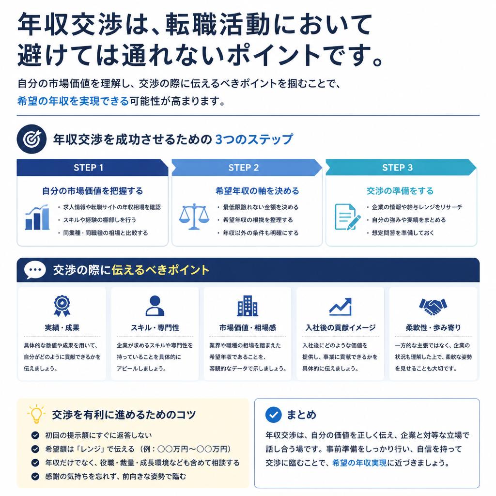 年収交渉のテクニック