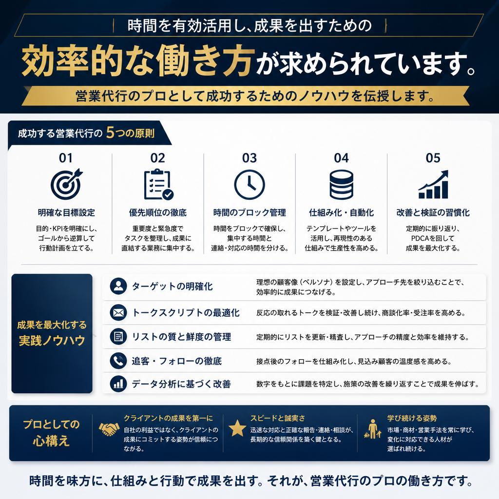 効率的な働き方を実現するポイント