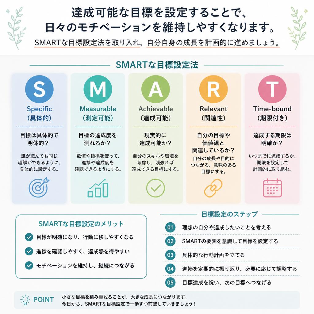 明確な目標設定が成功への第一歩