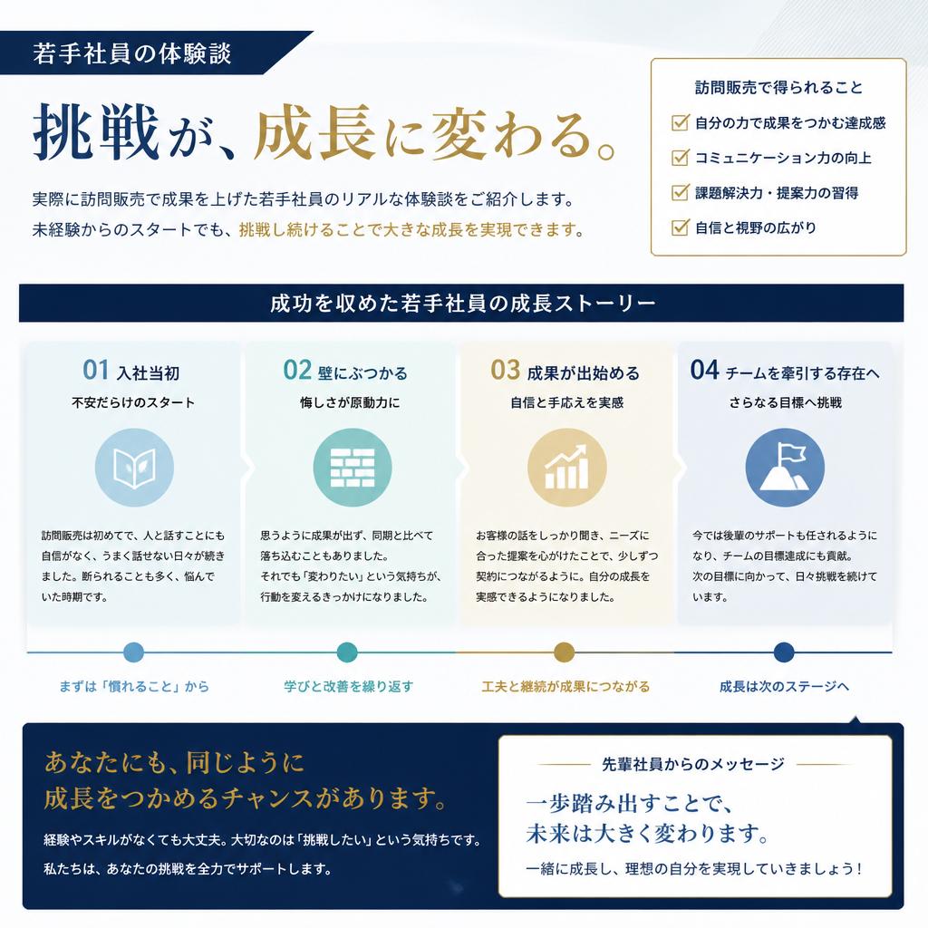 若手社員の成功例と成長のストーリー